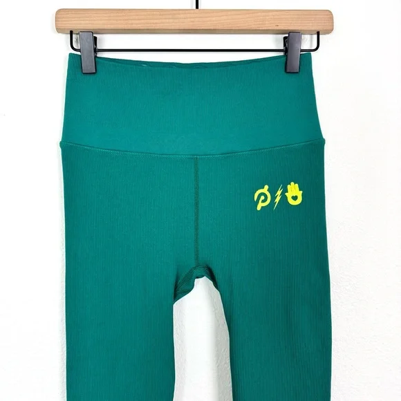 Peloton Spiritual Gangster Kendall Toole Never Knocked Out Ribbed Leggings XS/S - Picture 5 of 10